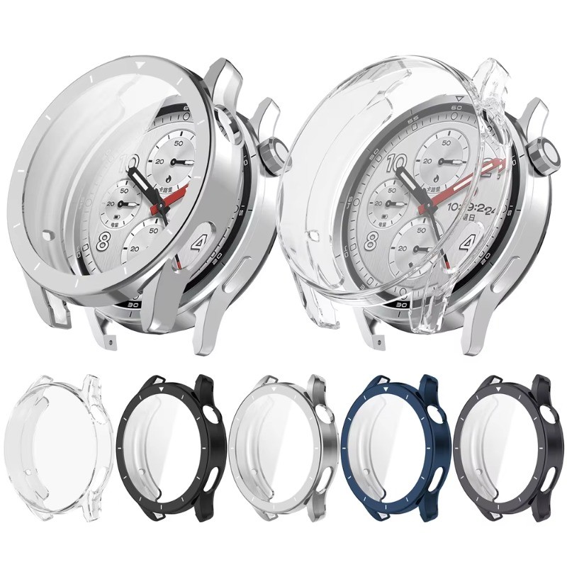 Ốp Lưng Mạ TPU Mềm Cho xiaomi Watch S5 Phụ Kiện Ốp Lưng + Phim Đồng Hồ Màn Hình Ốp Lưng Cho Mi Watch S5 Mạ Mềm Full Cover