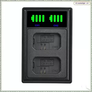 Bộ sạc pin USB cổng kép NP-FW50 NP-FW50 cho A6000 A6400 A6300 A6500 A7 A7II A7RII A7SII A7S A7S2 A7R