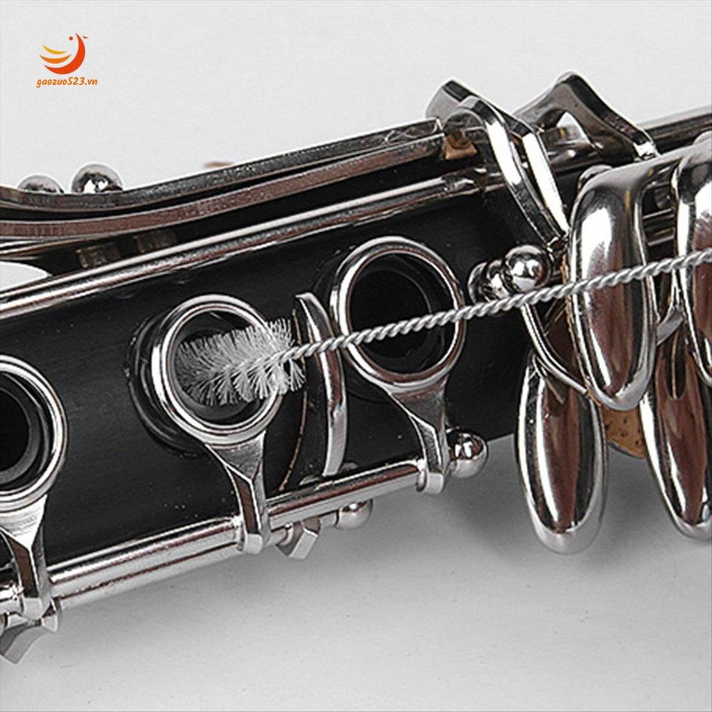 [gaozuo523.vn] Bộ bàn chải làm sạch ống ngậm Saxophone Bàn chải làm sạch ống hút bụi Oboe cho sáo Sax Trumpet Clarinet