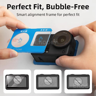 Kính cường lực một lần nhấp cho DJI Osmo Action 6 4 5Pro Tấm bảo vệ màn hình HD dễ dàng cho DJIOsmo Action6 Action5Pro Action4 Action3 Gimbal Bảo vệ ống kính máy ảnh