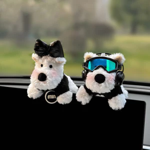 Đồ trang trí ô tô Đồ trang trí nội thất ô tô Màn hình điều khiển trung tâm Búp bê Puppy Màn hình hiển thị Trang trí màn hình dễ thương