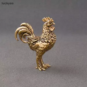 Luckyew 1 / 2 Chiếc Thu Nhỏ Đồng Gà Trống Và Gà Mái Đồ Trang Trí Đồng Chắc Chắn Gà Trống Tượng Nhỏ Văn Phòng Để Bàn Đồ Trang Trí Trà Đồ Trang Trí Thú Cưng TQ