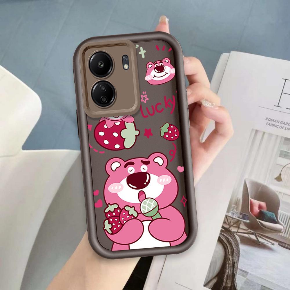 Ốp Lưng Cho Redmi 13C / POCO C65 Phim Hoạt Hình Silicon Bé Gái Vỏ Điện Thoại Mềm TPU Câu Chuyện Đồ Chơi Lotso Angel Eye Ốp Lưng Chống Sốc