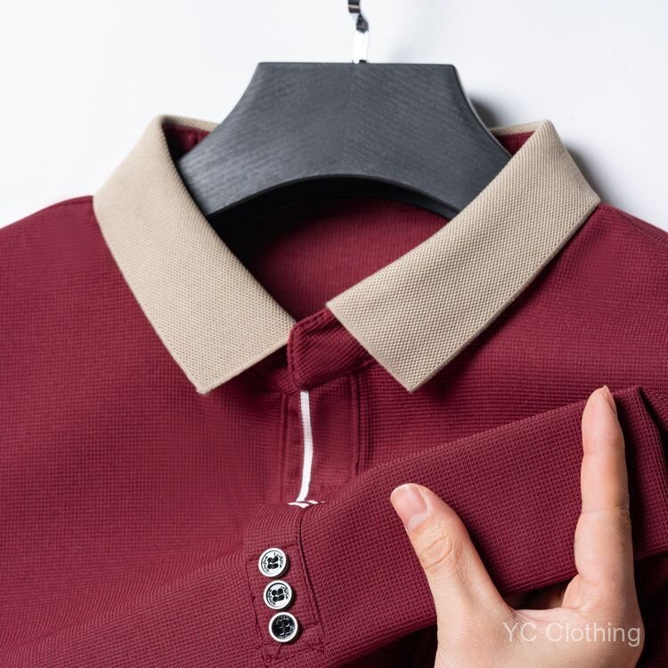Áo sơ mi polo ngắn tay nam cotton nguyên chất mùa hè mới có cổ thêu nhẹ dành cho nam giới trẻ trung trung niên LVHE cỡ lớn