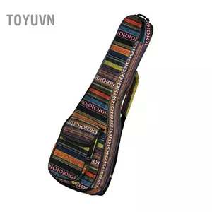 toyuvn SIUKE Phong cách quốc gia đặc biệt 23 Túi Ukelele Ukulele Uke Túi đựng ba lô 6 mm Đệm bông bền đầy màu sắc với dây đeo vai có thể điều chỉnh cho buổi hòa nhạc Ukelele Túi ba lô đàn ukulele