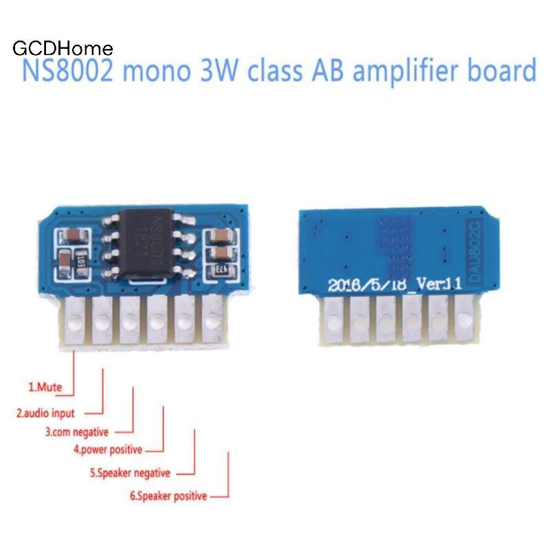 GCDHome DC 3V 3.7V 5V Class AB Mono 3W Bộ Khuếch Đại Mini Bảng Âm Thanh Amp Mô Đun Một Kênh HOT