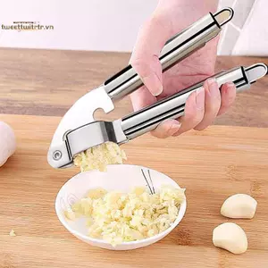 TRTR Có Thể Tháo Rời Thép Không Gỉ Tỏi Máy Nghiền Nhà Bếp Nấu Rau Củ Gừng Bóp Masher Cầm Tay Gừng Máy Xay Dụng Cụ VN
