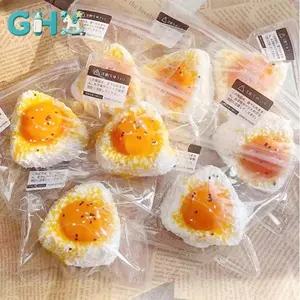 GHX Mới Handmade Silicon Mô Phỏng Trứng Cơm Bóng Mochi Taba Squishy Đồ Chơi Giảm Bóp Sáng Tạo Phục Hồi Fidget Đồ Chơi Dễ Thương Squishy VN