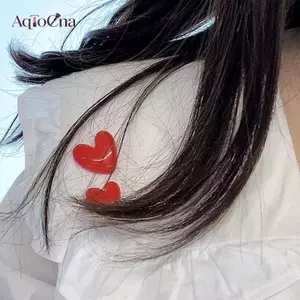 AqToCna Đỏ Hình Trái Tim Thổ Cẩm Trái Tim Dễ Thương Thổ Cẩm Lãng Mạn Mini Phụ Kiện Tiệc Cưới Trang Sức Quà Tặng AqToCna