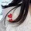AqToCna Đỏ Hình Trái Tim Thổ Cẩm Trái Tim Dễ Thương Thổ Cẩm Lãng Mạn Mini Phụ Kiện Tiệc Cưới Trang Sức Quà Tặng AqToCna