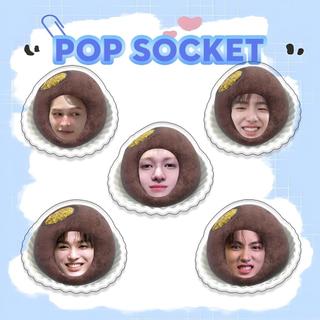 Popsocket nhóm nhạc Cortis ver mochi 2 các thành viên cute đáng yêu phụ kiện balo túi xách chất liệu mica trong cao cấp