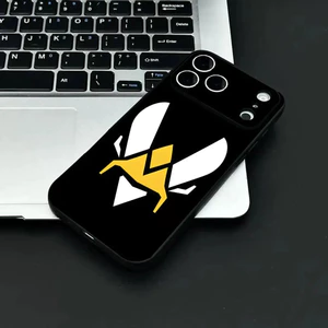 TP-2 Game Team V-Vitality Ốp Điện Thoại IPhone 17 16 15 14 13 12 11 Pro Max Plus Mini Đen Mờ Vỏ Mềm Funda