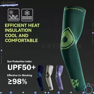 DAYBREAK 2 Cái Bảo vệ cánh tay thể thao nam, Tay áo chống nắng co giãn nhanh khô, Vỏ bọc tay áo làm mát thoáng khí bằng lụa băng thấm mồ hôi bền bỉ