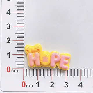 Set Charm Chữ Cute Pastel JOY PLAY HOPE FUN SUON CAT – Charm Resin Bóng Nơ Kẹo Ngọt Trang Trí DIY dễ thương