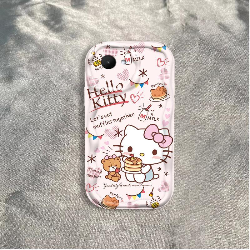 Thích hợp cho Realme C30 C30S Narzo 50i Prime 3D Thẩm mỹ TPU mềm in họa tiết da báo Kitty Vỏ điện thoại chống sốc