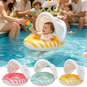 Phao bơi cho bé bơm hơi có tán nắng cho bé Phao bơi cho bé Vòng bơi cho kỳ nghỉ hè Du lịch Khách sạn Resort Bãi biển sonlekvn