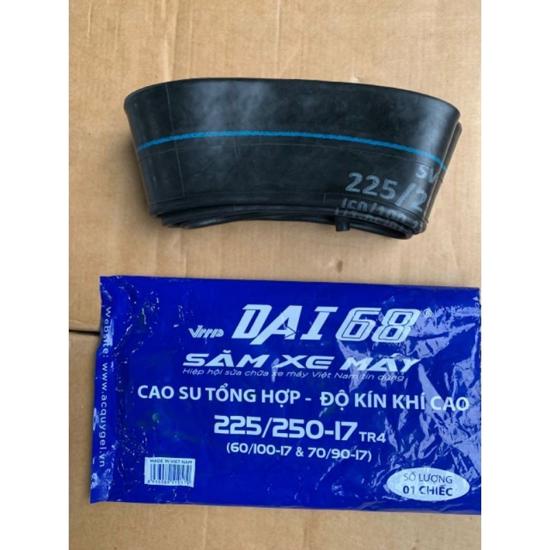 Săm ruột xe máy DAI 68 săm nhỏ 225-250-17.săm to 275-300-17-Săm Dai 68 hàng Việt Nam chất lượng cao