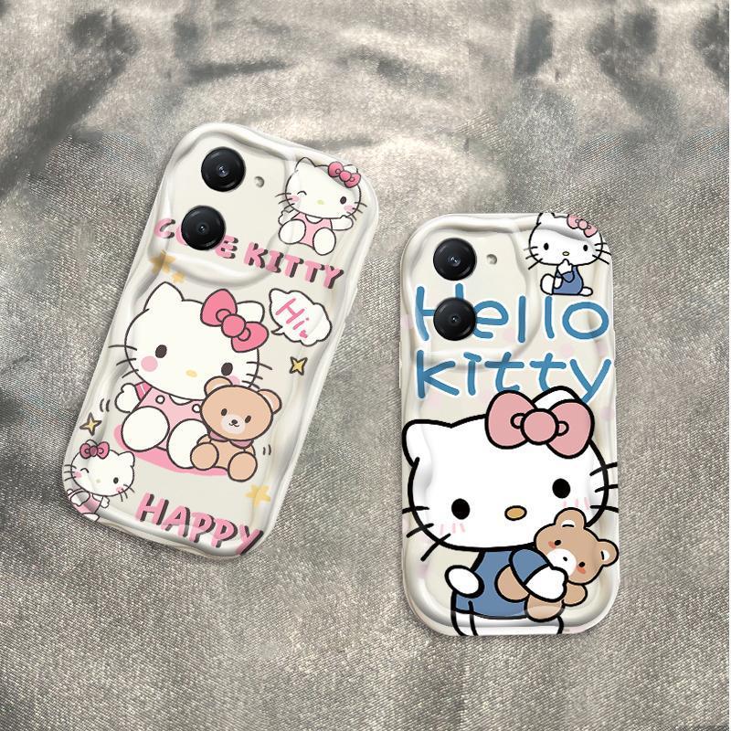 Thích hợp cho VIVO Y03 Y03T Y18 Y18S Y18T Y18E Điện thoại thông minh 3D TPU mềm Kitty Rilakkuma Vỏ điện thoại chống sốc