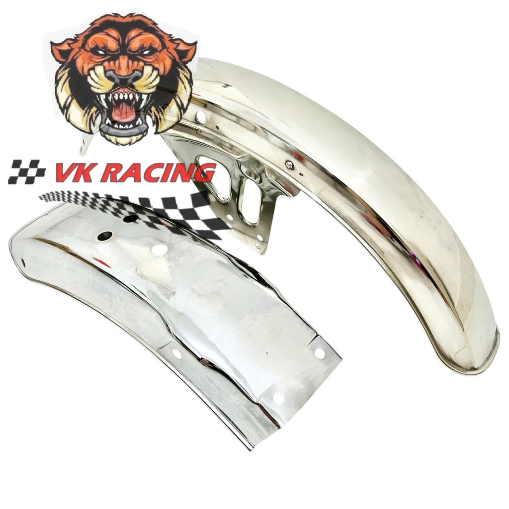 Bộ dè trước dè sau inox xe win 100