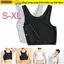 SUNKISSD 1 Cái Ngực Shaper, Đồng Tính Nữ Tomboy Corset Tank Tops, Trans Lesbian Flat Vest Breast M-3XL Chất Kết Dính