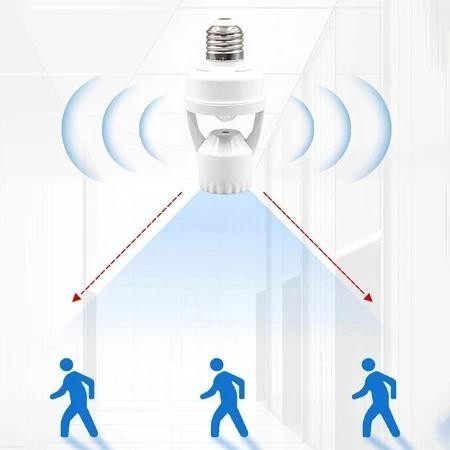 Đui Đèn Cảm Ứng Hồng Ngoại E27,Lắp Vào Là Chạy,Tiết Kiệm Điện Đến 80%,Phù Hợp Hành Lang,Cầu Thang,Phòng Tắm