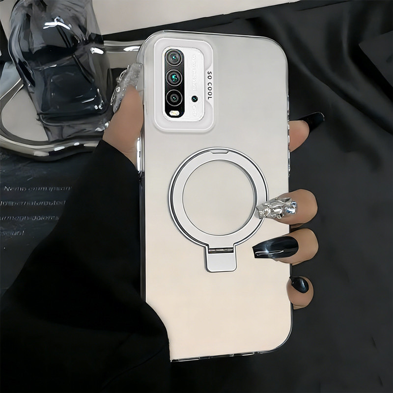 Ốp Lưng PBZZ Cho Redmi 9T Vỏ Điện Thoại Vỏ Cứng Chống Sốc Thiết Kế Mới Thẩm Mỹ Có Giá Đỡ Màu Đen CYFXZJ02