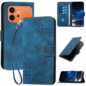 YJD Ốp Lưng Cho Honor 600 Pro Thiết Kế Bướm Nhỏ Thẻ Da Solots Dây Đeo Tay TPU Mềm Chống Rơi Vỏ Điện Thoại