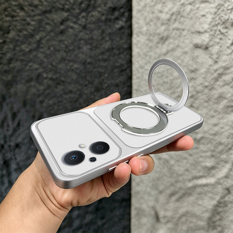 Ốp 2 Trong 1 Cho OPPO Reno 7Z 8z 5G RENO 7 LITE 5G Vỏ Điện Thoại Vỏ Mềm Silicon Chống Sốc Thiết Kế Mới Thẩm Mỹ Có Giá Đỡ TBUZJ1
