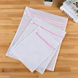 Bộ túi giặt bằng polyester lưới mịn dày dặn, túi đựng đồ lót và áo ngực.