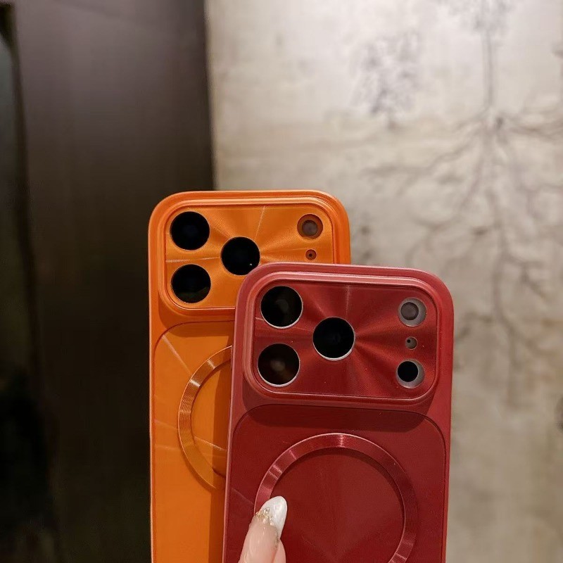 Luxury Laser Aurora Từ Tính Tức Thì 17 Ốp lưng Cứng Thích Hợp Cho iPhone 17 16 15 14 13 Pro Max Ốp lưng Không Khí