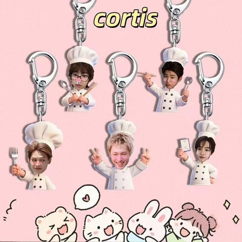 Cortis Merchandise Keychain for Friends Backpack Pendant Support Fan MARTIN JAMES JUHOON SEONGHYEON KEONHO
