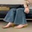 Giày Sandal TT Mùa Hè 2026 Phong Cách Mới Thời Trang Chấm Bi Dày Gót Vuông Ngón Chân Tính Khí Trong Suốt Dép Dép