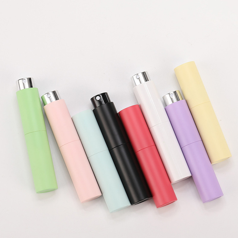 🌤️COD🌤️Chai lọ chiết nước hoa xịt phun sương mini bỏ túi 10ml thủy tinh nhôm tròn tự động.