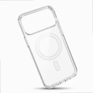 Dành Cho apple 16 Ốp Lưng Điện Thoại 17 Trong Suốt Từ Tính Phong Cách Mới 16promax Mỏng Lỗ Lớn 15pro Ốp Cứng Đơn Giản 14 Lưới Chống Bụi 13