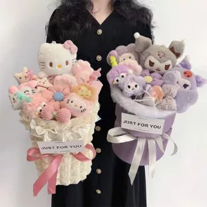Sáng Tạo Hello Kitty Hello Kitty Búp Bê Hoạt Hình Thành Phẩm Bó Hoa Quà Tặng Sinh Nhật Cho Bạn Gái Bạn Gái Trẻ Em 4.22