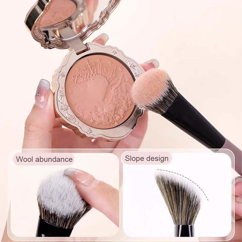 【Roshy】🍧Chổi Nhỏ Blush Bàn Chải xiên Đầu Đường Viền Bàn Chải Dụng Cụ Trang Điểm Mềm Lông Blush Bàn Chải