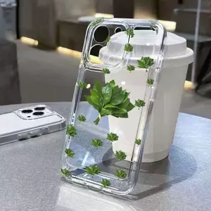 Toàn Màn Hình Lá Bưởi Thích Hợp Cho Apple 17 Vỏ Điện Thoại iphone16promax Đơn Giản 13 Chống Sốc 15 Tất Cả 1426.4.23