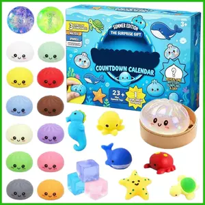 Bóp Bánh Bao Trò Chơi 24 Miếng Dễ Thương Nhiều Màu Sắc Vui Vẻ Hoạt Hình Trẻ Em Người Lớn Fidget Bóp Bột Cho Đảng Ủng Hộ saixit2vn