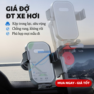 Giá Đỡ Điện Thoại Ô Tô Xoay 360 Chống Trượt Silicon Chống Sốc Dễ Dàng Lắp Đặt Xe Dash Mount