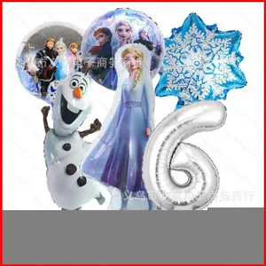 ST2 6 Cái / bộ Frozen Elsa Công Chúa Olaf Trang Trí Tiệc Sinh Nhật Chủ Đề loạt Phim Nhôm Bóng Bay Bộ TS2
