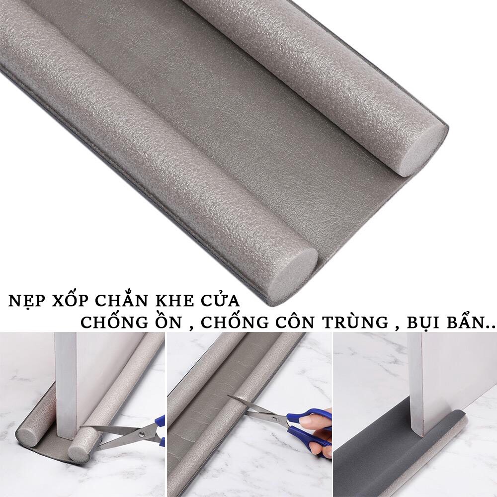 Nẹp Xốp Chặn Khe Cửa Chống Ồn, Ngăn Côn Trùng, Bụi Bẩn, Gió Điều Hoà, Tránh Kẹp Chân Tay Trẻ Nhỏ