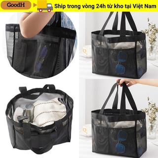 Túi đi biển GOODH, Túi đeo vai trong suốt bằng lưới, Túi xách rỗng đa chức năng dung tích lớn Du lịch