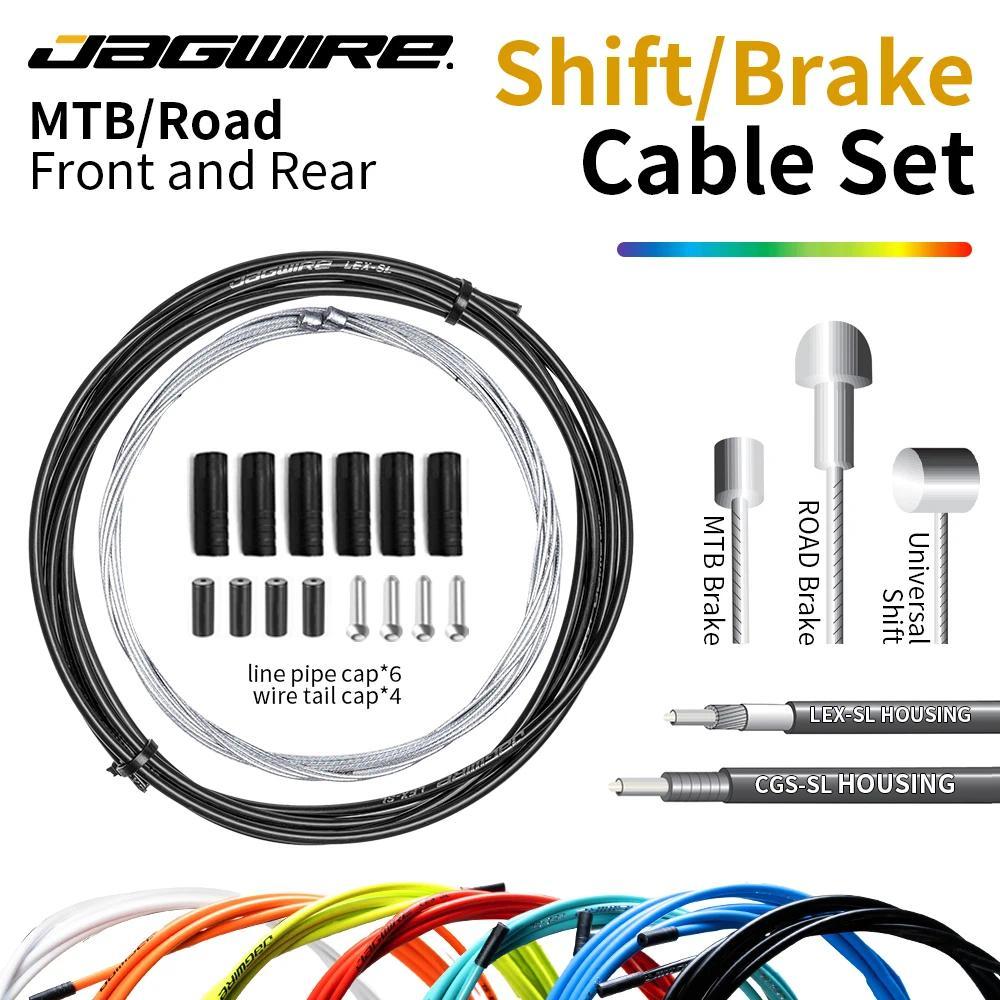 Bộ cáp xe đạp đua Jagwire MTB dành cho phanh và chuyển số, phù hợp xe đạp leo núi 4mm/5mm, tương thích Sram & Shimano