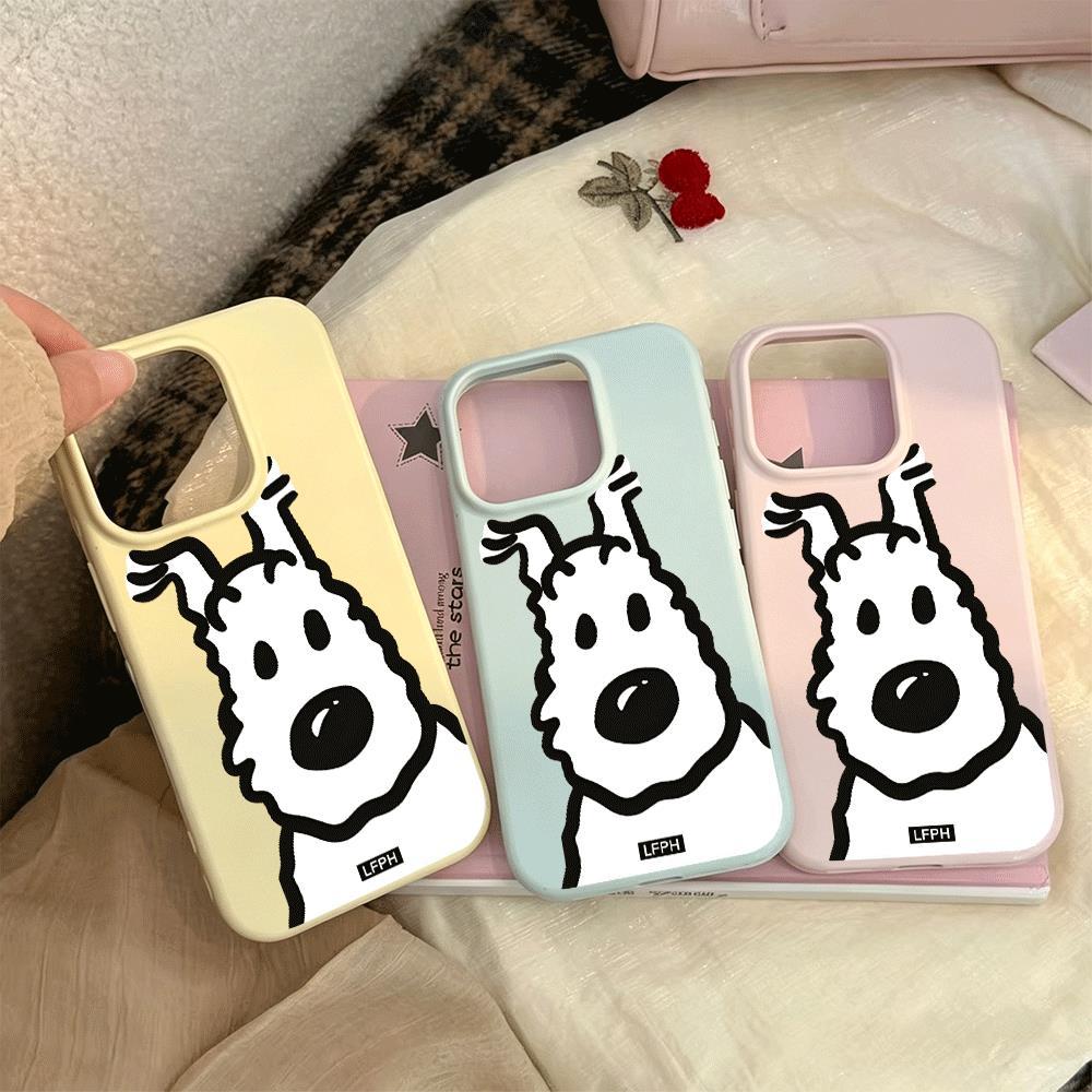 Dòng Big Nose Dog cho trường hợp iPhone 17pro iPhone 16/15/14pro Jelly Case