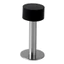 Doorstop Đen Thép Không Gỉ 304 Chắc Chắn Đục Lỗ Khóa Vân Tay Sử Dụng Kép Chống Va Chạm Cao Su Chống Trộm Làm