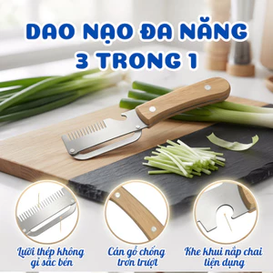 Dao Nạo Rau Củ 3 Trong 1 Đa Năng GADI, Dụng Cụ Gọt Bào Sợi Cà Rốt Đu Đủ Tiết Kiệm Thời Gian