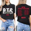 SY3 BTS World Tour Arirang Áo thun cotton dày Màu sắc thoải mái K-Pop Merch Dành cho người hâm mộ DTF quà tặng YS3