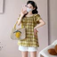 Trang phục bà bầu mùa hè Áo sơ mi ngắn tay bụng cho bé