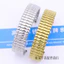 Dây đeo bằng thép không gỉ 00985 / Dây đeo lò xo kiểu cũ / Phụ kiện đồng hồ / Thép không gỉ / Dây thun có thể thu vào / Người cao tuổi trung niên / Nam Nữ / Dây căng đàn hồi