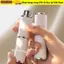 Hộp đựng chất lỏng WOODNEST 8 ml, Máy phun nước hoa Mini có thể đổ lại, Máy ép quay bằng da cao cấp di động Loại lót Hộp đựng mỹ phẩm bằng kính Quà tặng